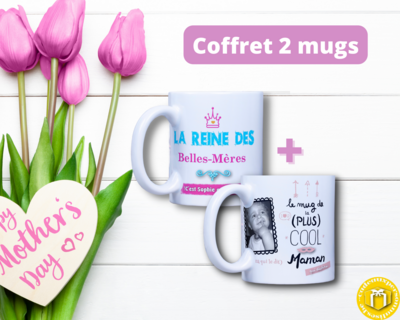 Coffret duo mug maman + belle-mère