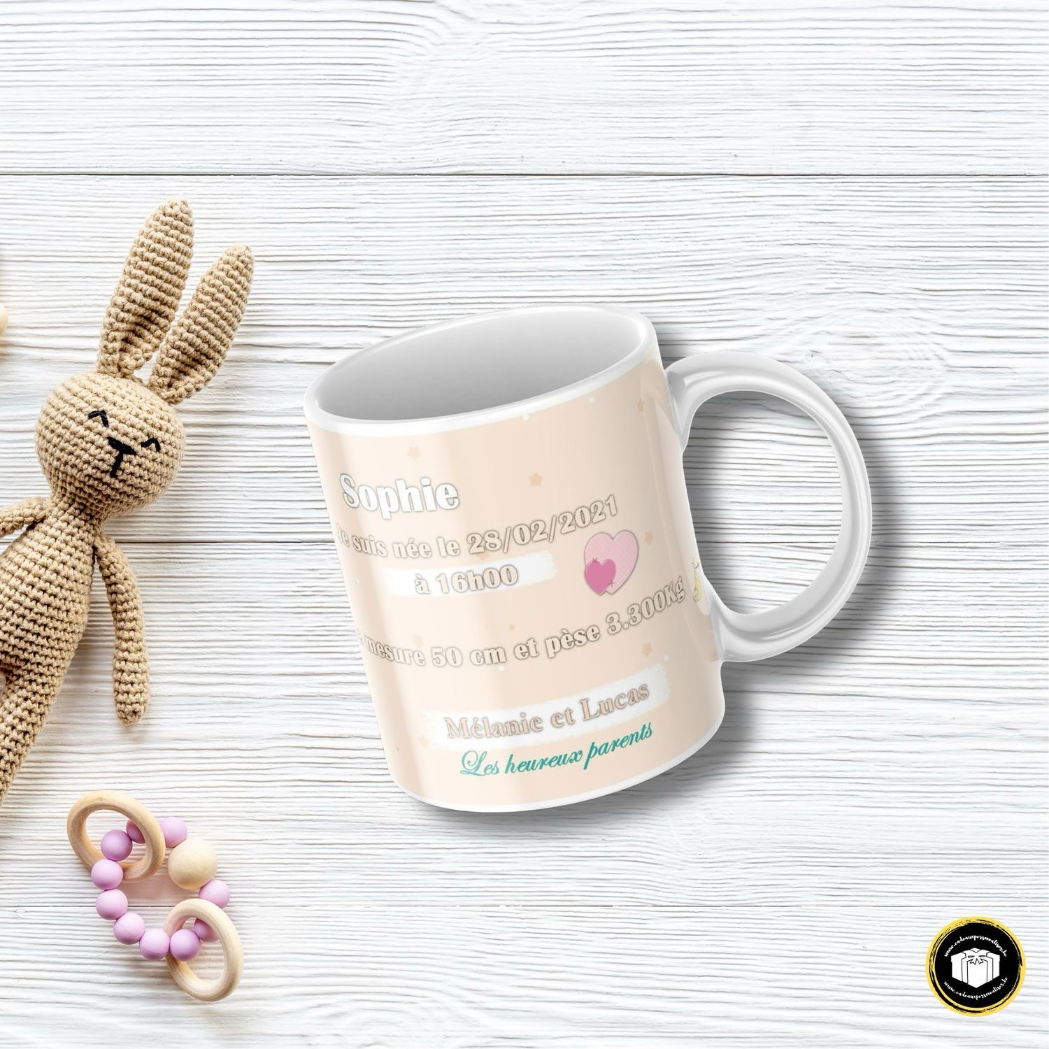 Mug annonce naissance