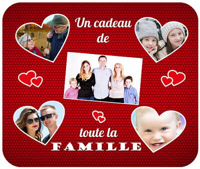 Tapis de souris souvenirs de famille