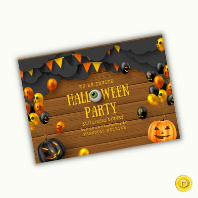 Invitation Halloween originale sur lingette Petite lingette pour nettoyer vos lunettes, écrans de téléphone, tablette ou ordinateur. Se lave en machine.