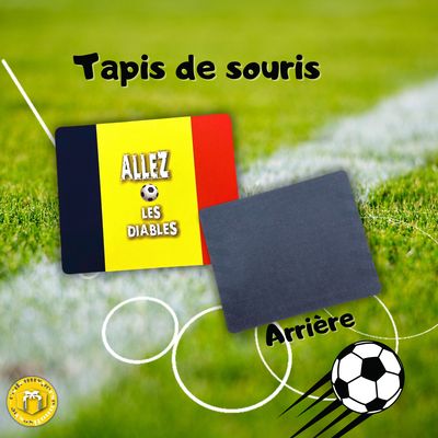 Tapis de souris drapeau belge