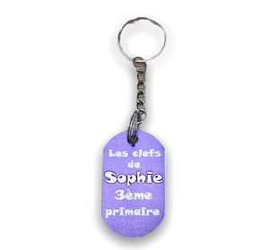 Porte-clef aluminium pour l'école personnalisé Porte-clef aluminium pour l'école personnalisé