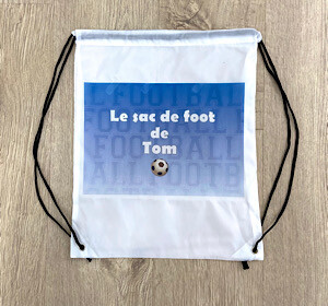 sac de football personnalisé avec le prénom