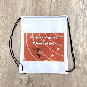Sac de sport fille avec prénom Sac pour la gym ou le sport pour fille