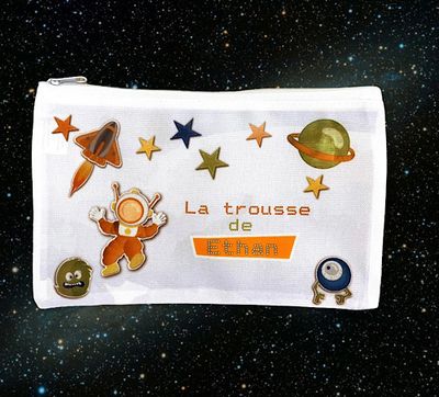 Trousse pour l'école avec prénom