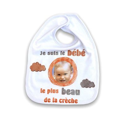 Bavoir je suis le bébé le plus beau de la crèche