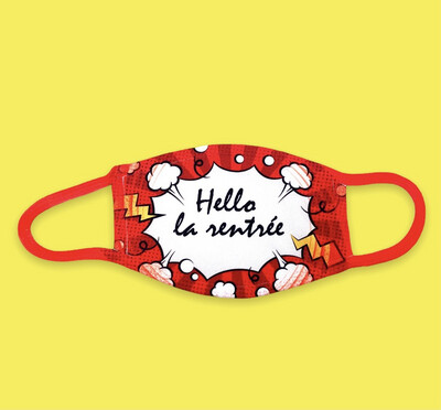 Masque comics hello la rentrée