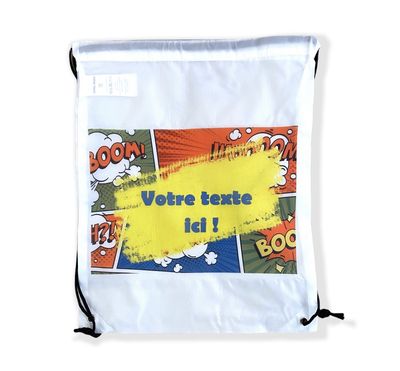 sac de sport comics personnalisé