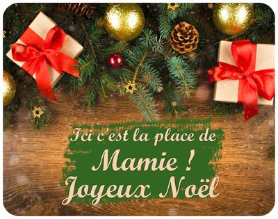 Set de table joyeux noël à personnaliser