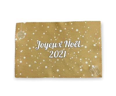 Lingette de Noël personnalisée Petite lingette en tissu pour nettoyer vos lunettes ou écrans.