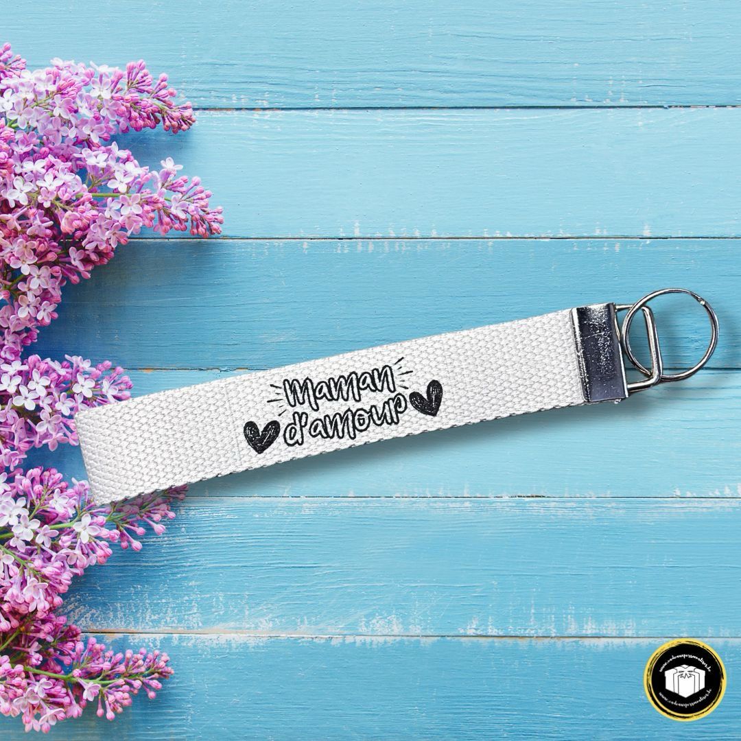 Porte-clés personnalisé maman d'amour pour un cadeau unique