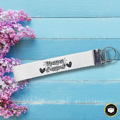 Porte-clés personnalisé maman d'amour pour un cadeau unique