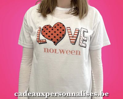T-shirt love avec prénom