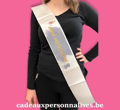 Echarpe Mister personnalisée super instituteur Echarpe Mister personnalisée super instituteur