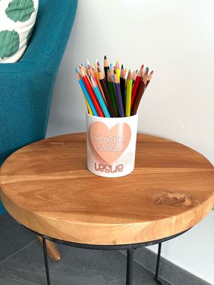Pot à crayons personnalisé super nana Pot à crayons personnalisé super nana