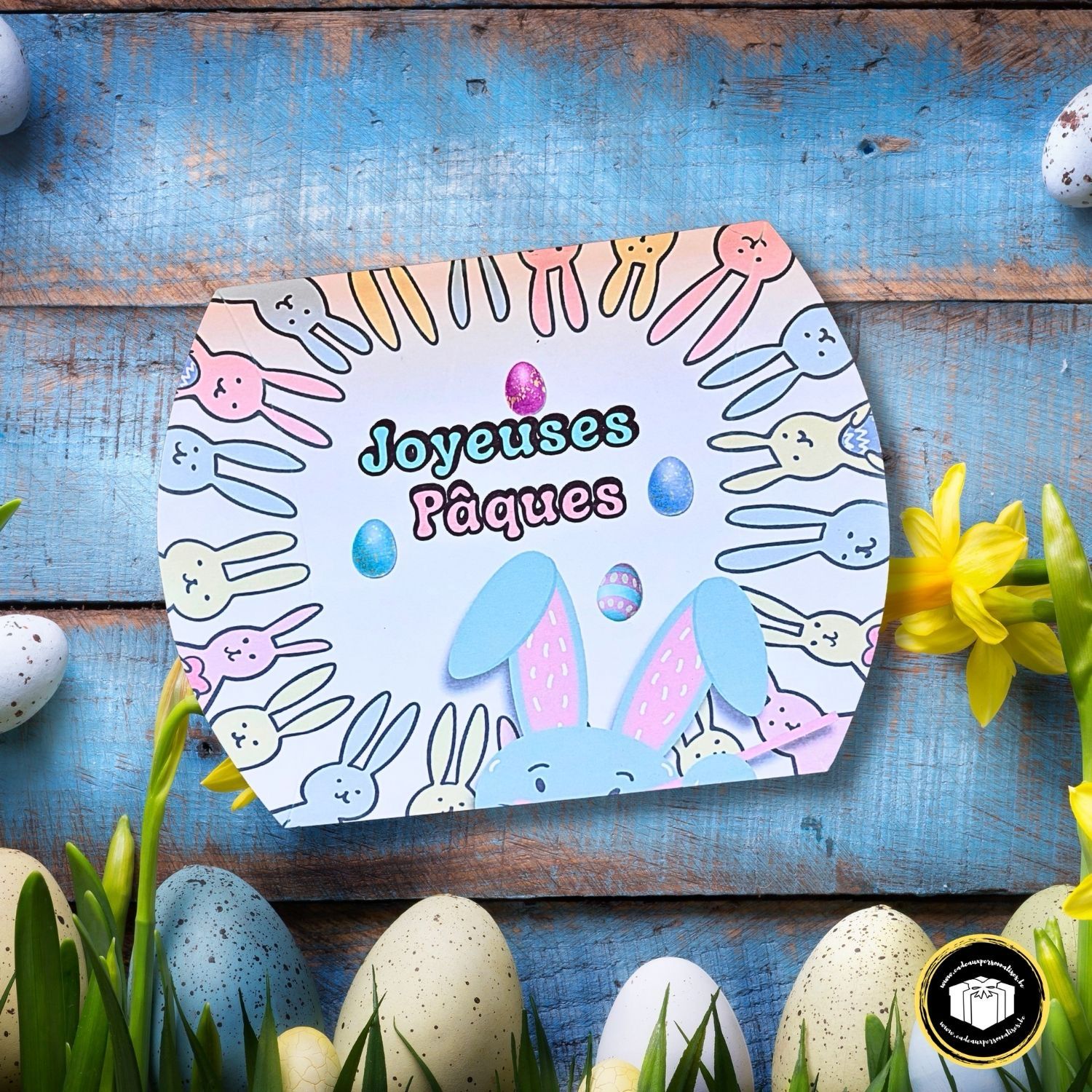 Boîte cadeau pour Pâques personnalisable