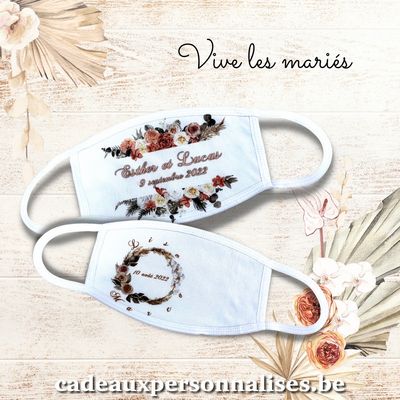 Masque de protection pour les mariés