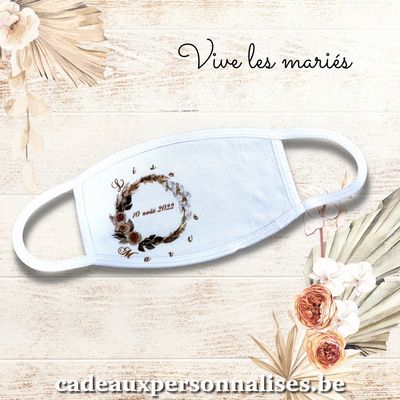 Masque de protection pour les mariés