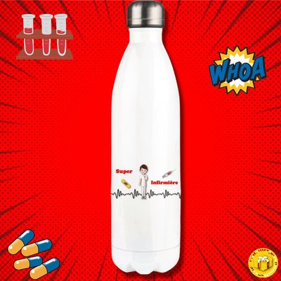 Bouteille isotherme pour une super infirmière