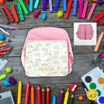 Cartable personnalisé modèle licorne cartable personnalisé maternelle licorne