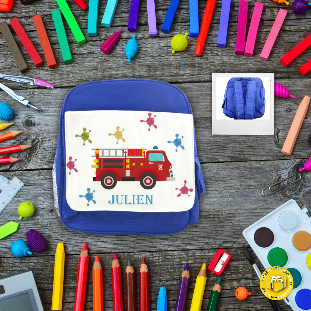 cartable personnalisé modèle pompier