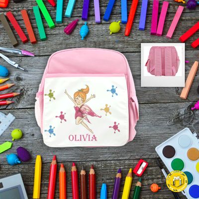 Cartable personnalisé modèle fée cartable personnalisé primaire fille fée