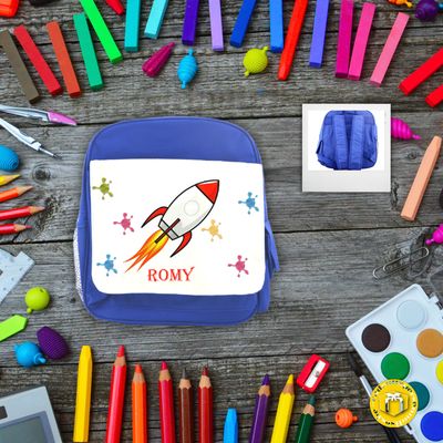 Cartable personnalisé modèle fusée cartable personnalisé primaire garçon fusée