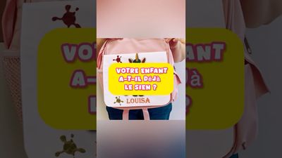Cartable personnalisé modèle ma licorne
