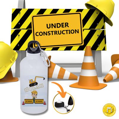 gourde personnalisée engin de chantier
