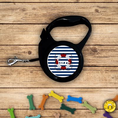 Laisse pour chien extensible modèle marin