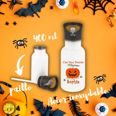 Gourde personnalisée mon premier Halloween pour les petits