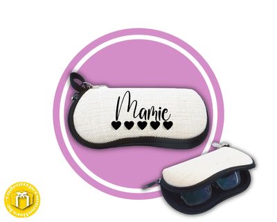 Boîte à lunettes personnalisée mamie