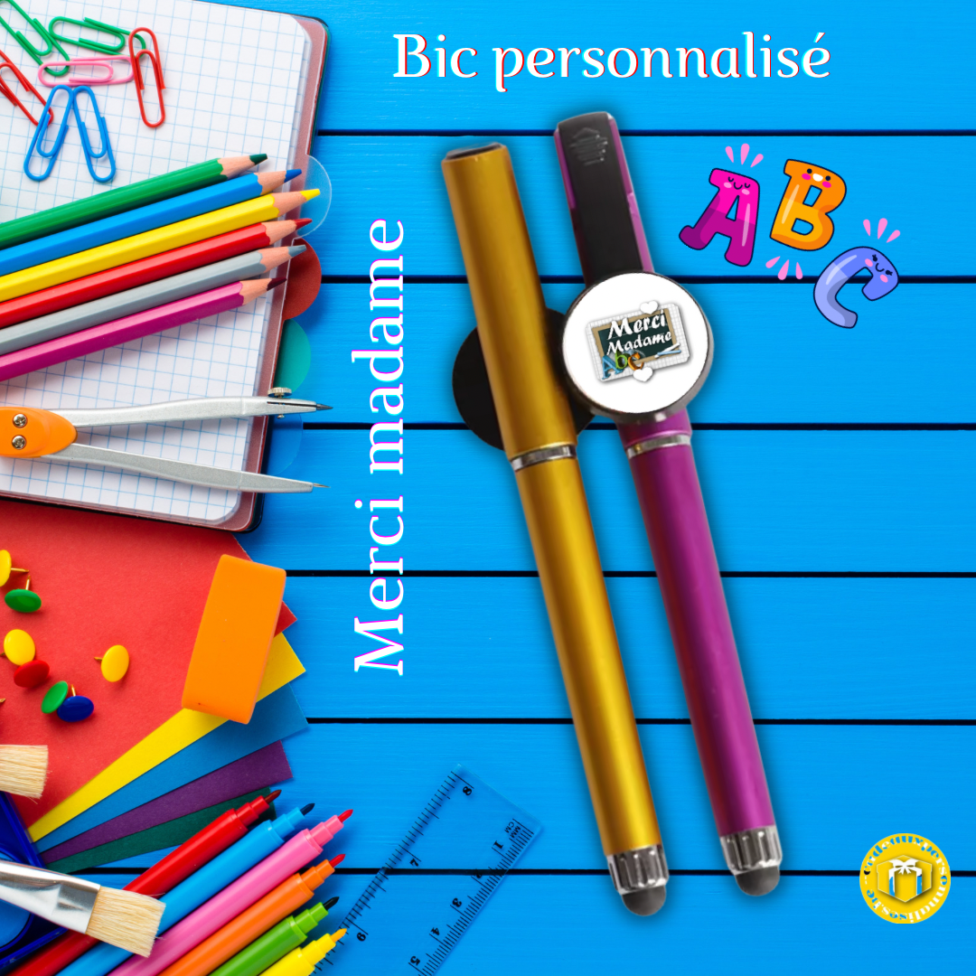 Bic personnalisé merci madame