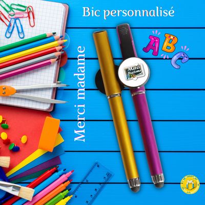 Bic personnalisé merci madame