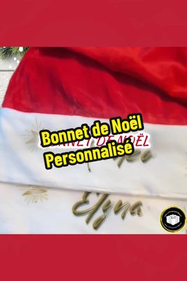 Bonnet de Noël gnome avec prénom