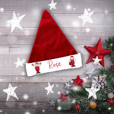 Bonnet de Noël Père Noël avec prénom Bonnet de Noël Père Noël avec prénom