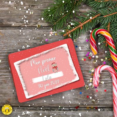 Set de table mon premier Noël Set de table en MDF mon premier Noël pour les petits à personnaliser.