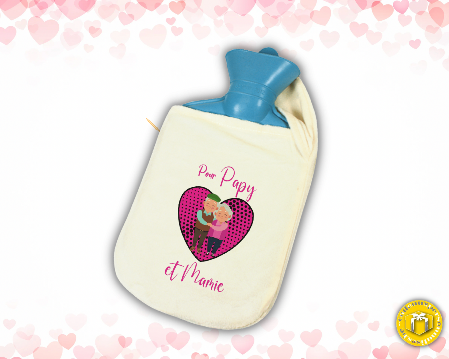 Bouillotte pour papy et mamie personnalisée