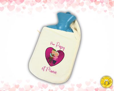 Bouillotte pour papy et mamie personnalisée
