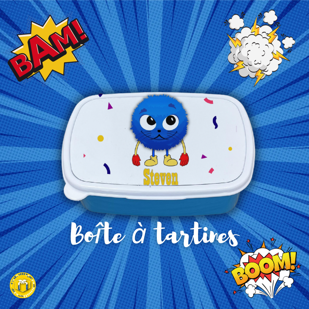 Boîte à tartines la petite bête personnalisée avec le prénom