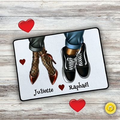 Paillasson pour couple à personnaliser