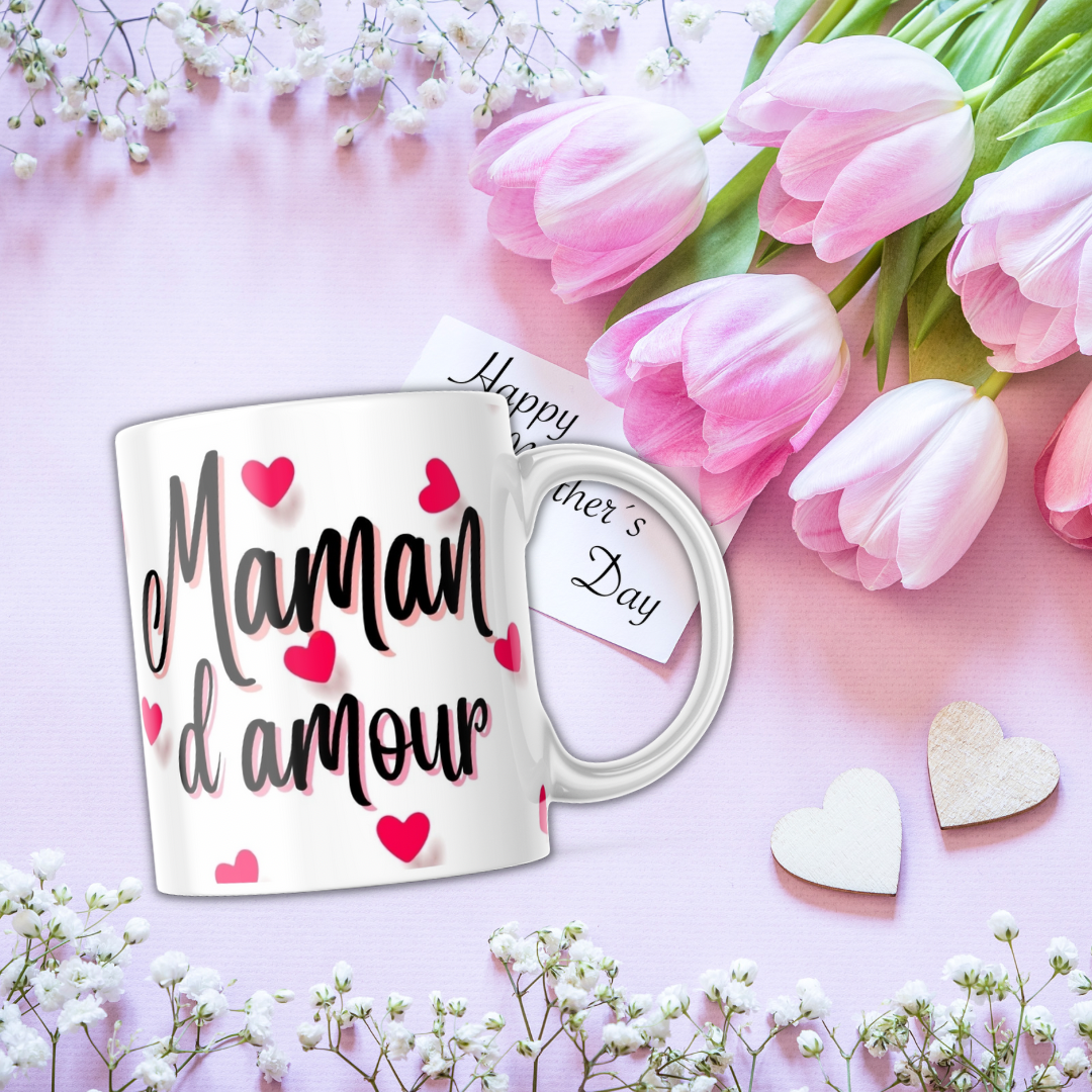 Mug personnalisé maman d'amour