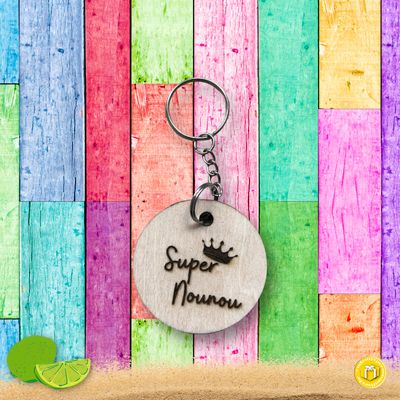 Porte-clés en bois super personnalisé