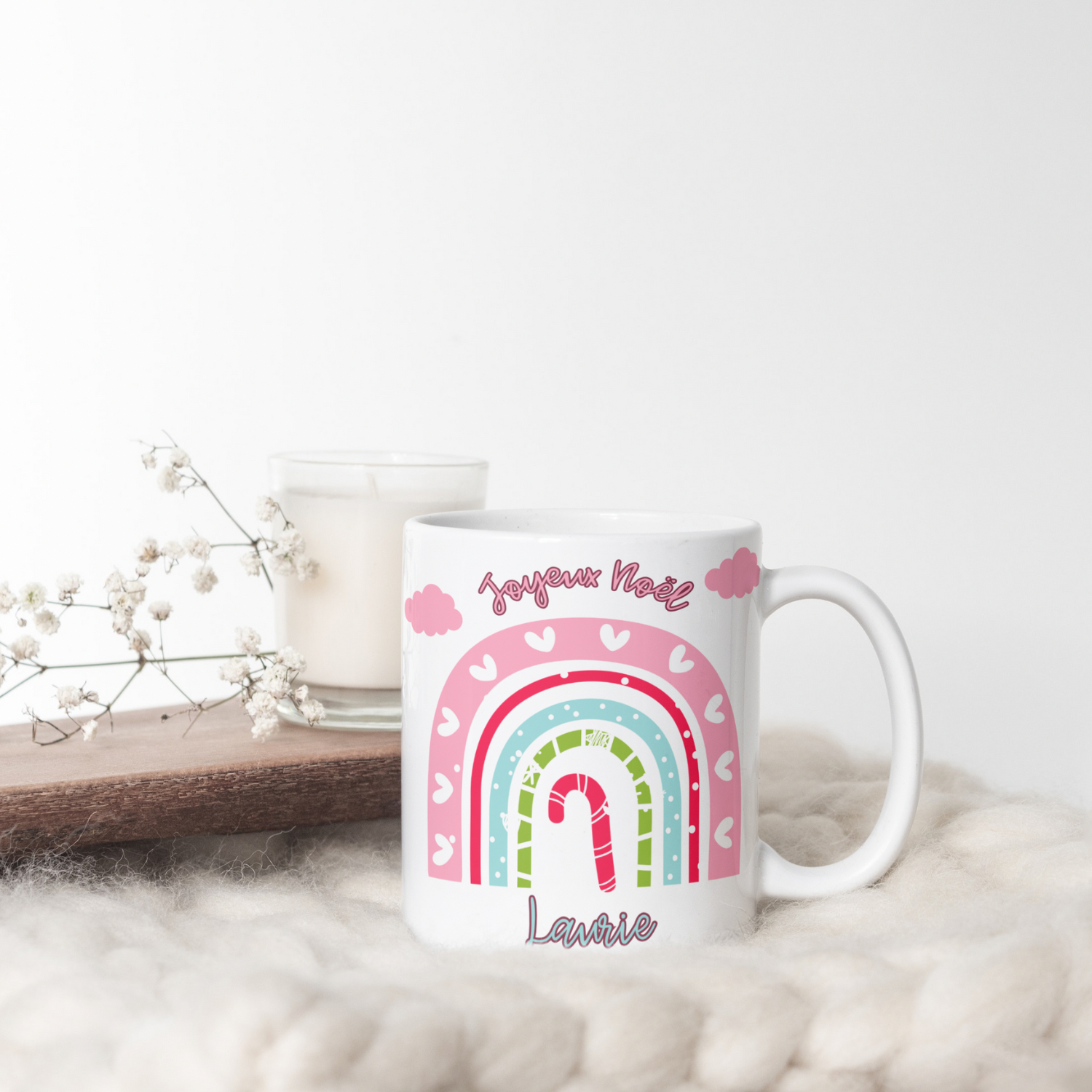 Mug Noël arc en ciel