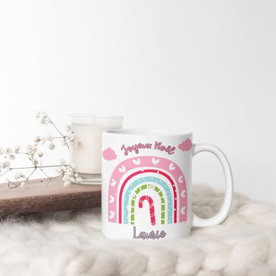 Mug Noël arc en ciel