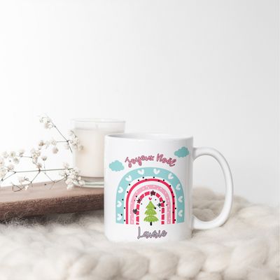 Mug Noël arc en ciel