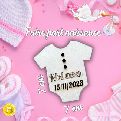 Faire part body pour naissance