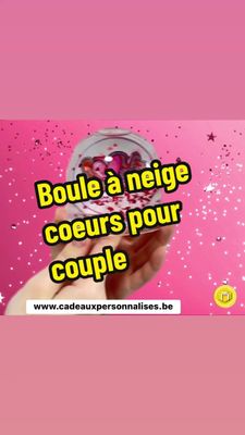 Boule à neige Love avec prénom
