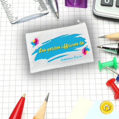 Trousse personnalisée les petites affaires de monsieur