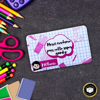 Magnet merci madame pour cette année Magnet merci madame pour cette année